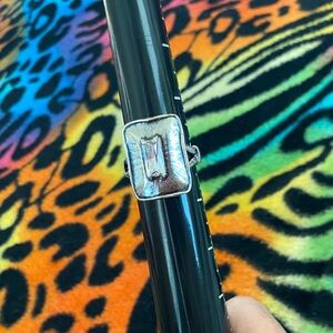 Sterling Silpada Silver .925 Ring with Rectangular CZ Gem